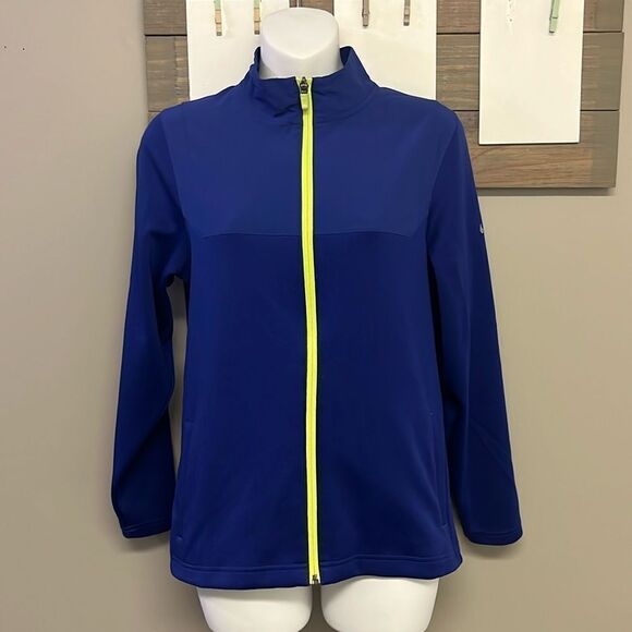Nike Golf Dri Fit Long Sleeve Full Zip Mock Neck Layering Jacket-Large (Juniors) - Picture 1 of 13
